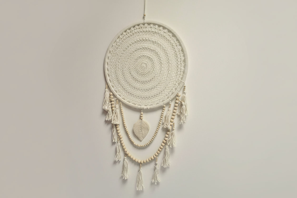 ATTRAPE REVE MACRAME ET PERLES