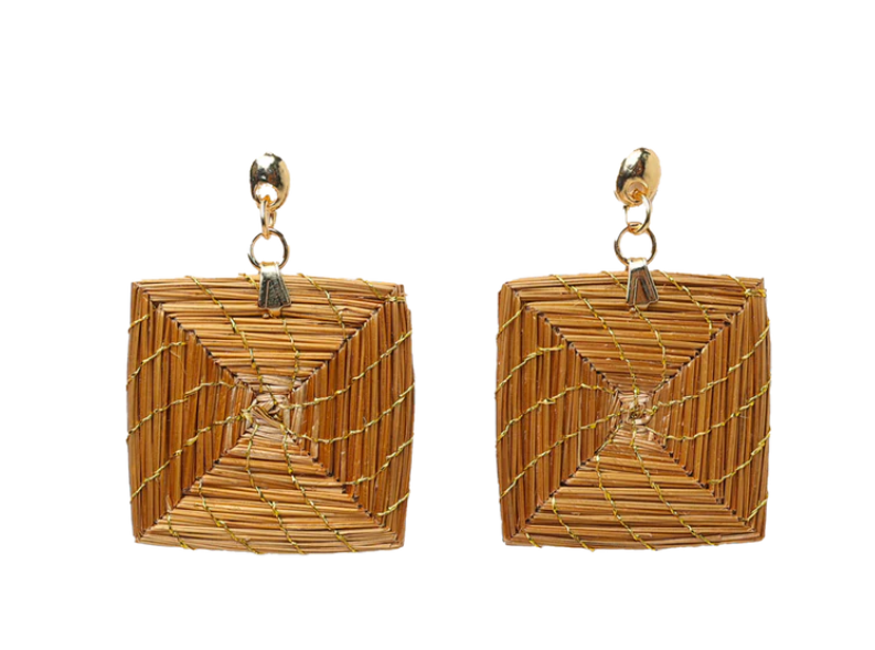 OR VÉGÉTAL boucle d’oreilles