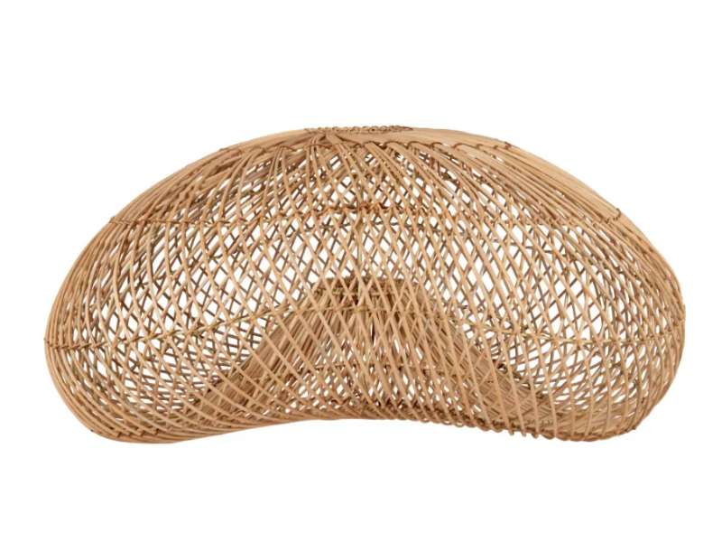 LUSTRE OVALE EN ROTIN