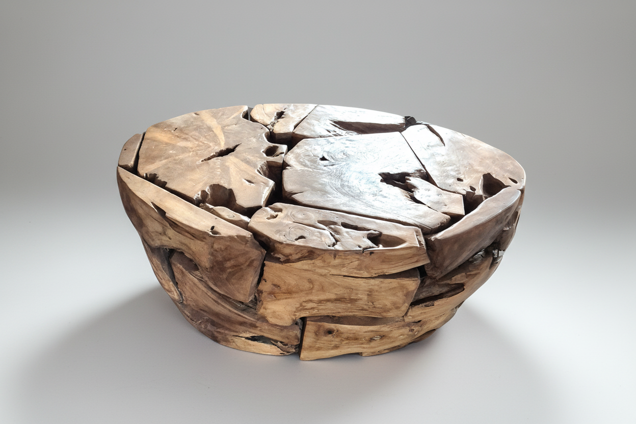 TABLE BASSE OVALE
