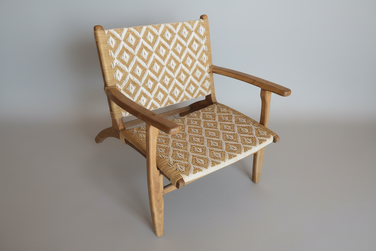 FAUTEUIL EXTERIEUR TECK/RESINE