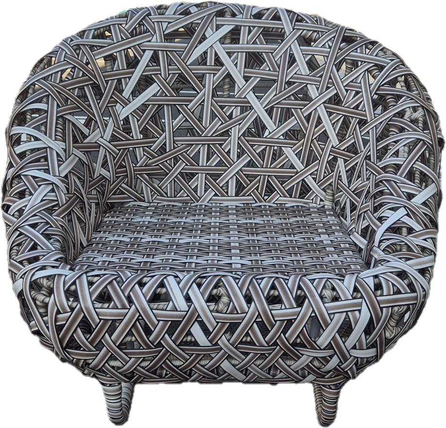 SALON DE JARDIN RESINE GRIS
