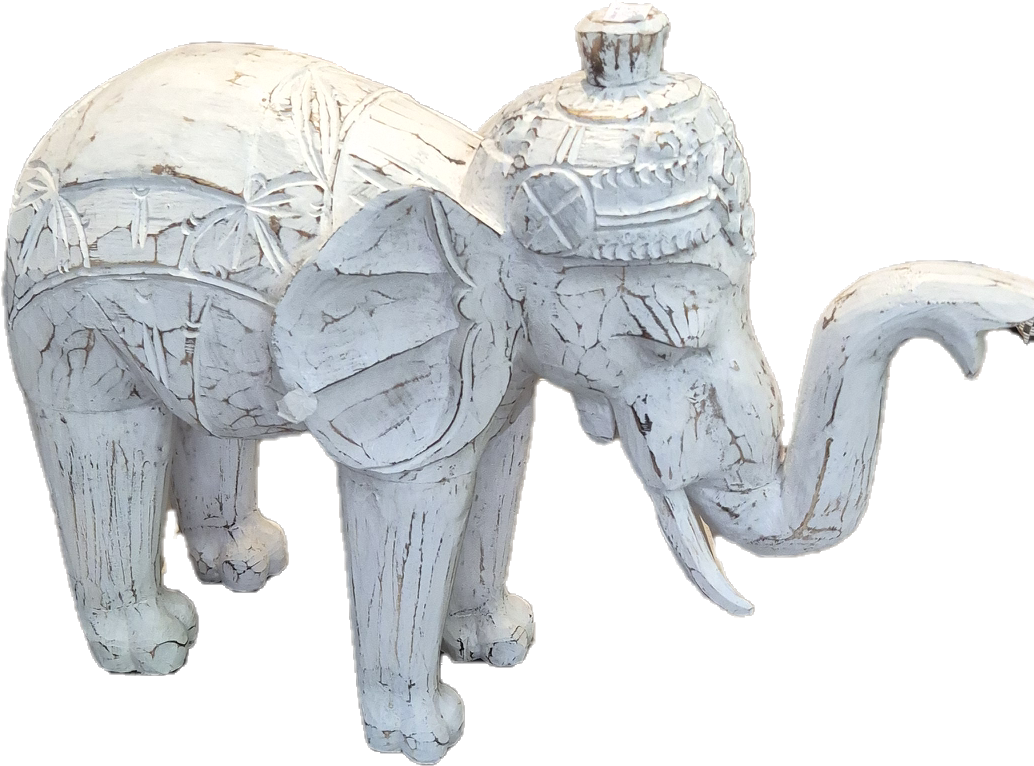 Eléphant bois recyclé