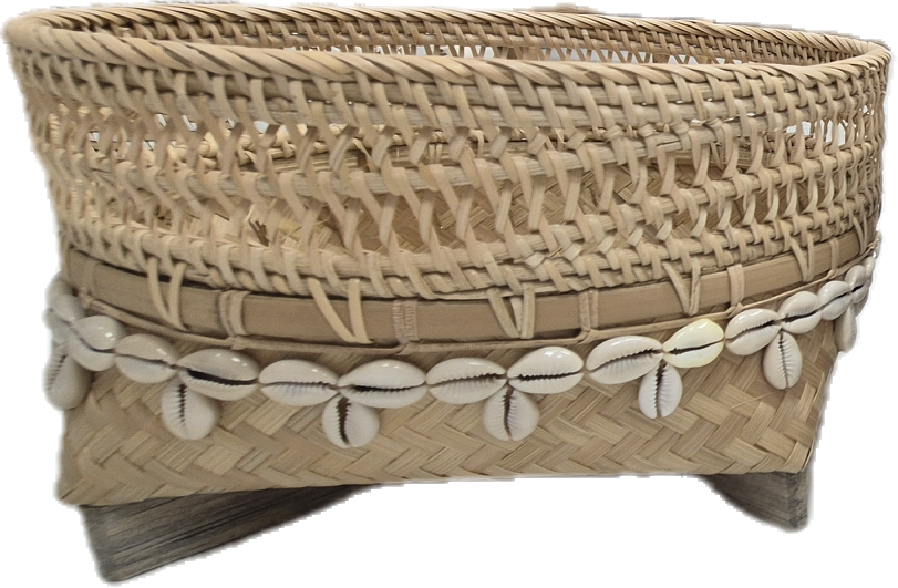 CORBEILLE RONDE COQUILLAGES