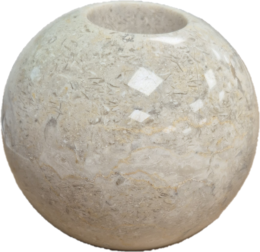 BOUGEOIR MARBRE BLANC