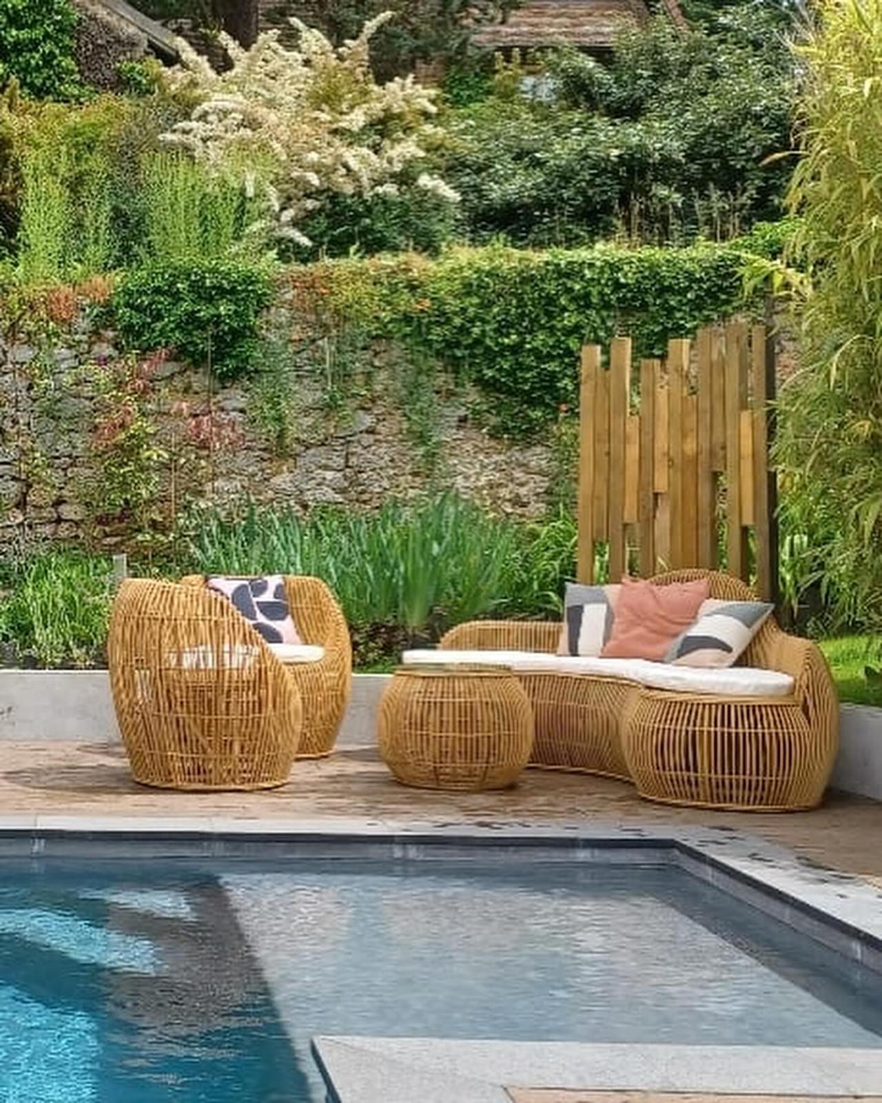SALON DE JARDIN ROTIN