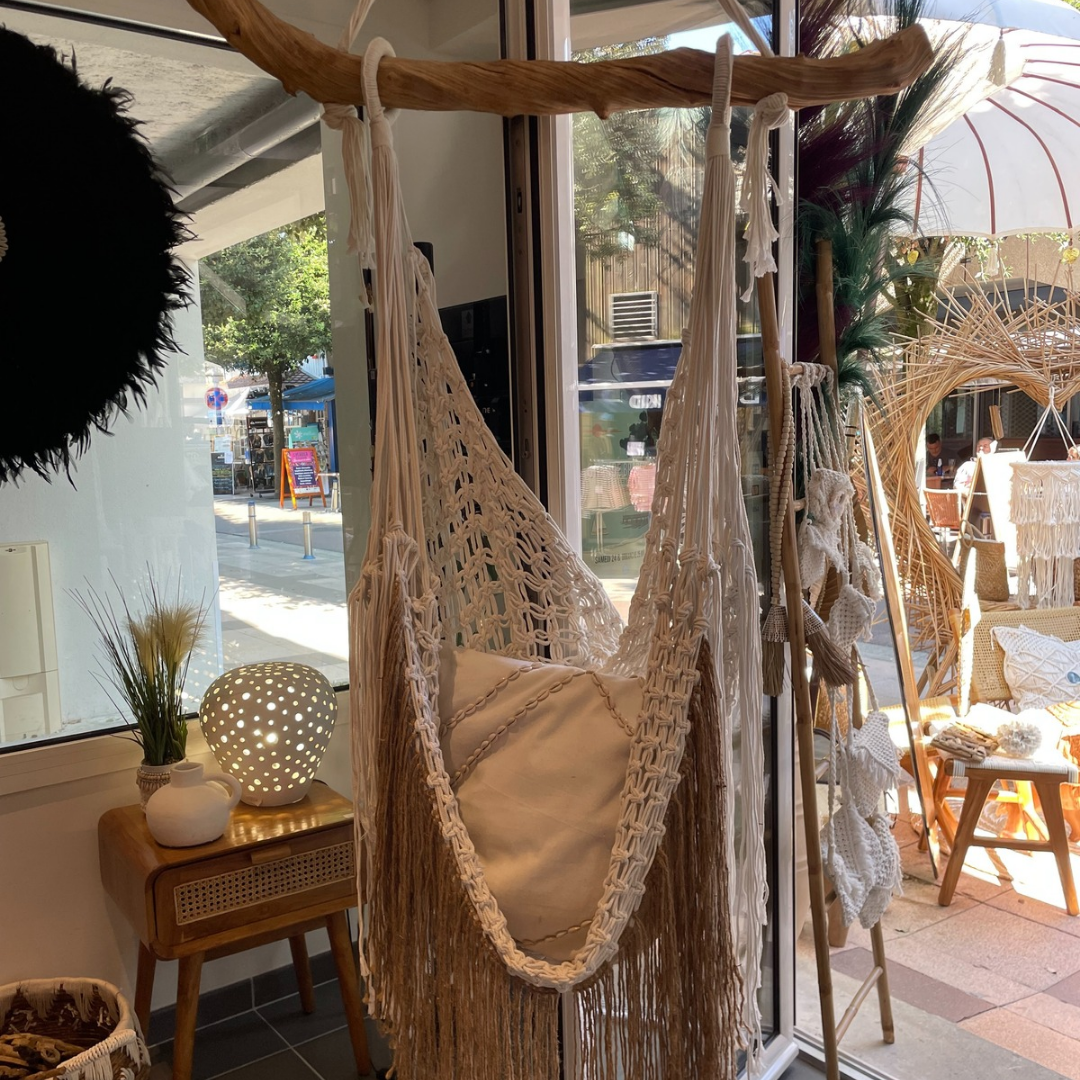 CHAISE SUSPENDUE MACRAME