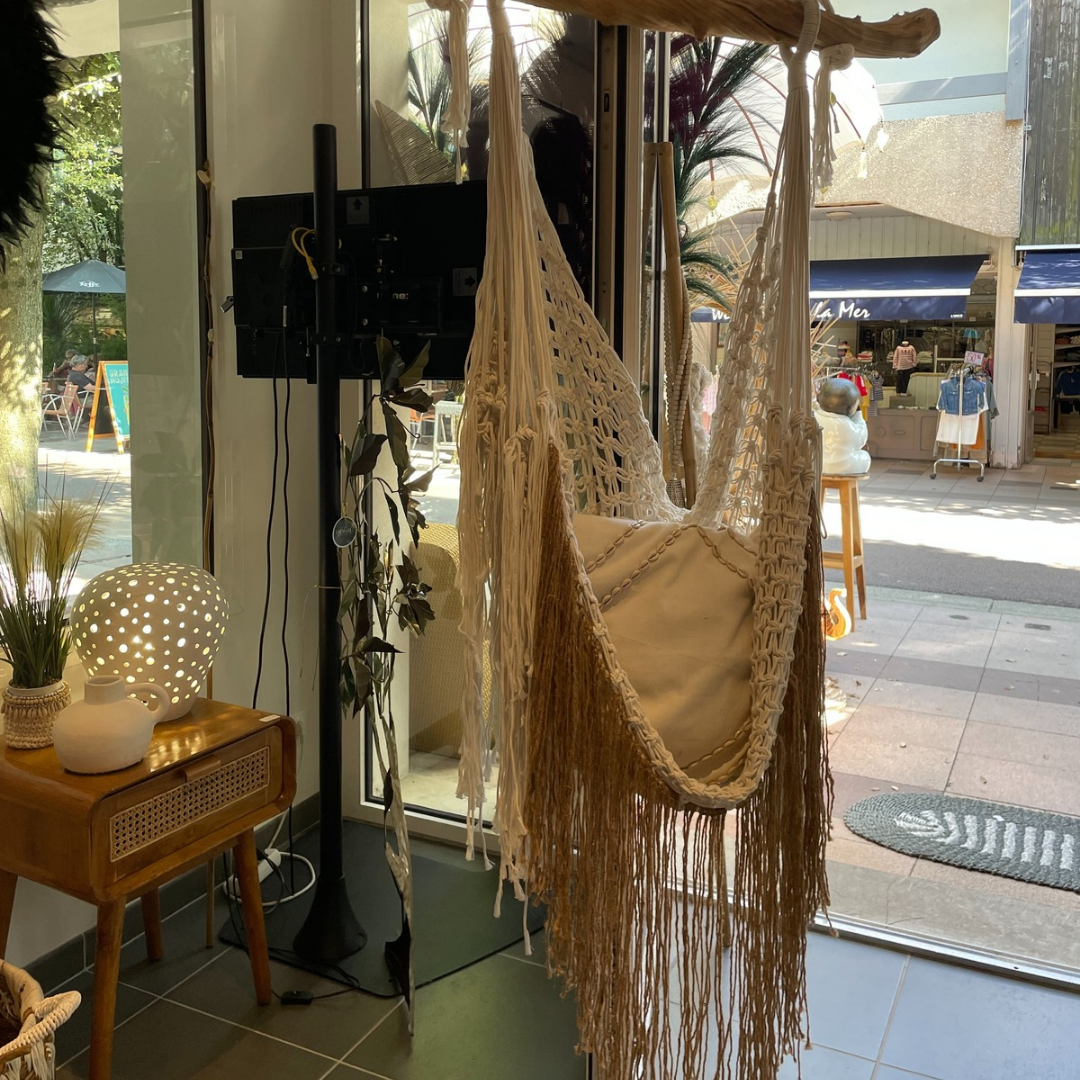 CHAISE SUSPENDUE MACRAME