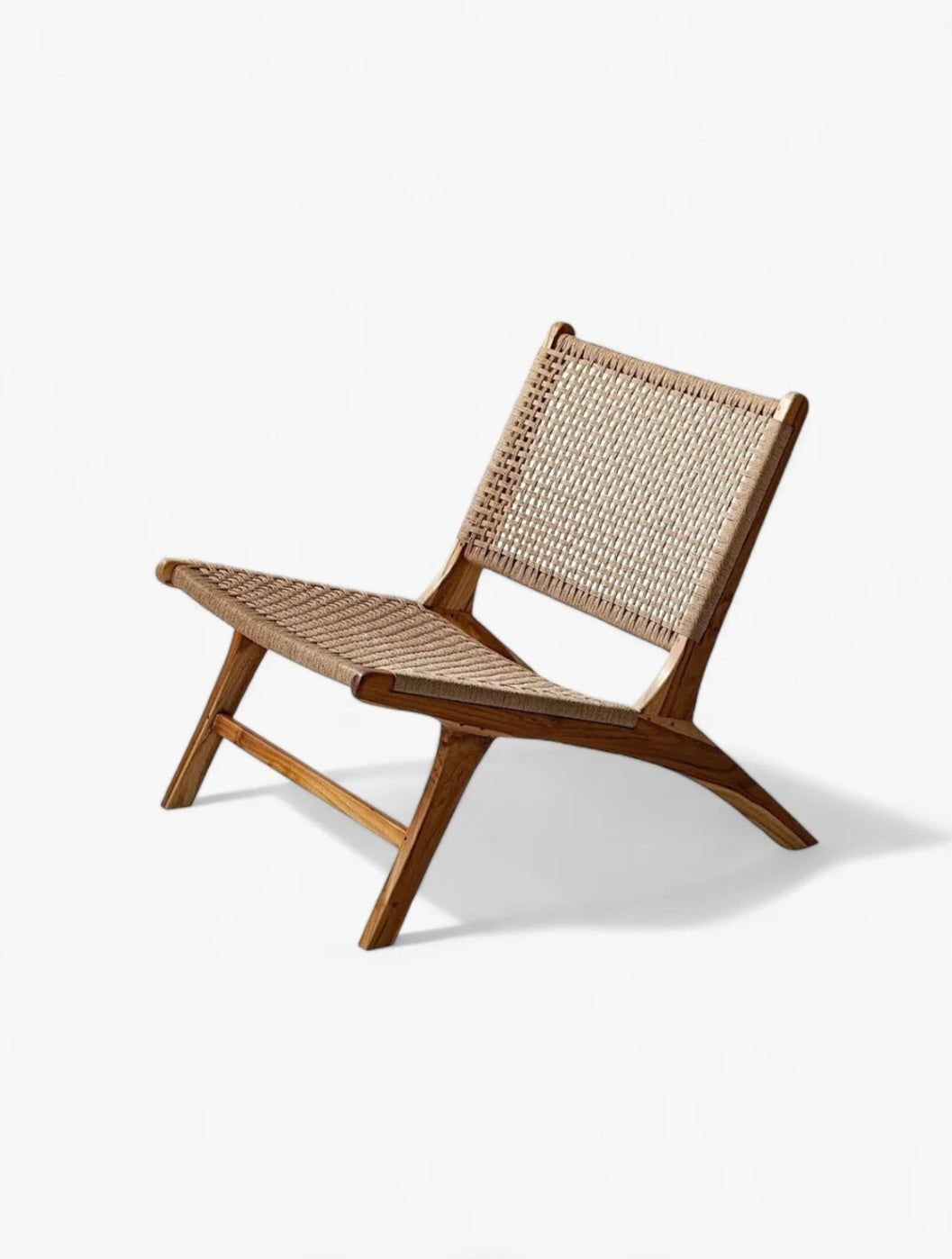 FAUTEUIL TECK RESINE CORDES
