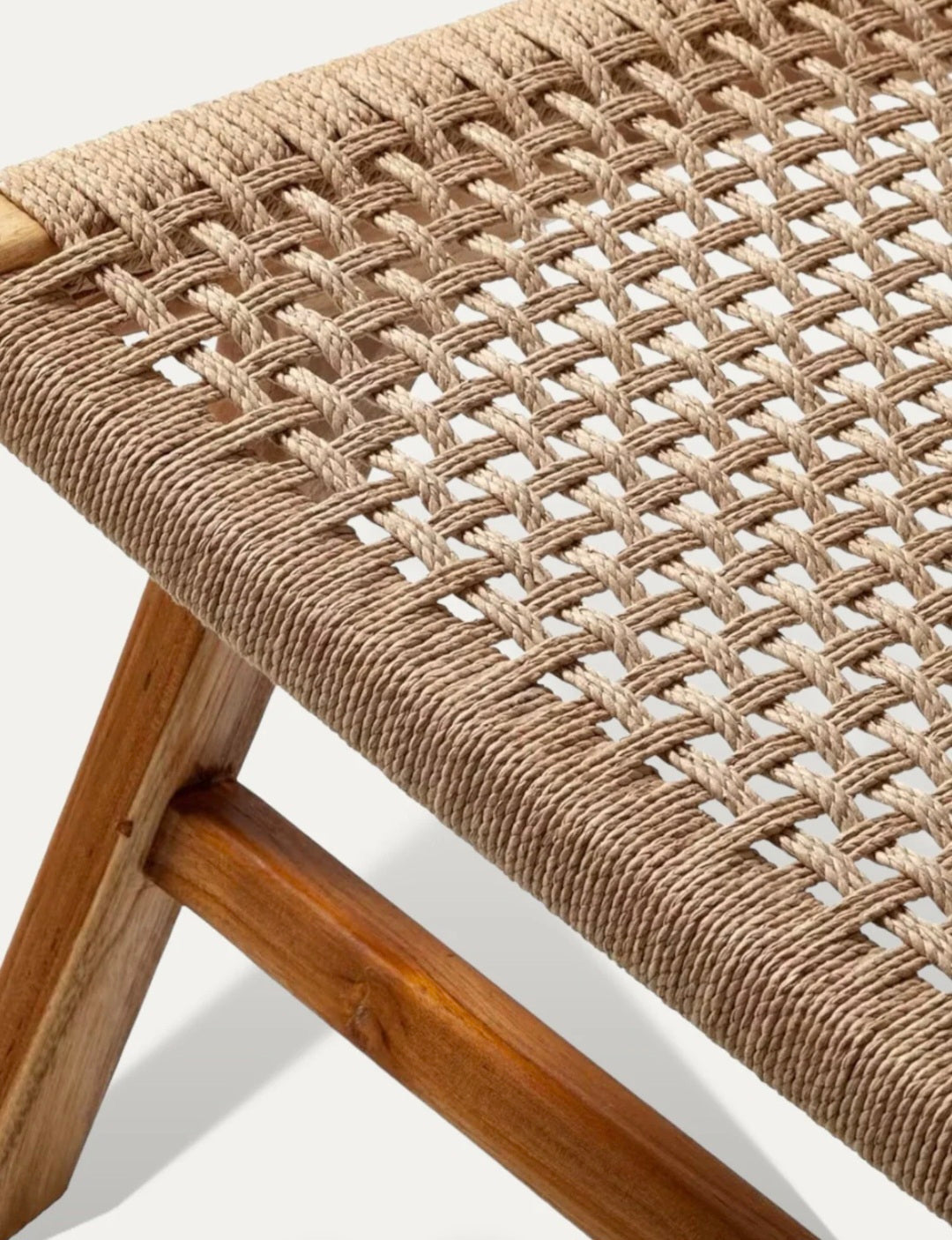 FAUTEUIL TECK RESINE CORDES