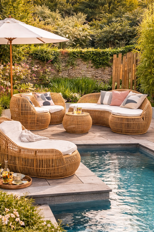 Aménager son extérieur avec du mobilier artisanal balinais