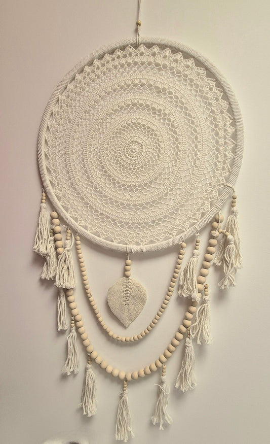 ATTRAPE REVE MACRAME ET PERLES