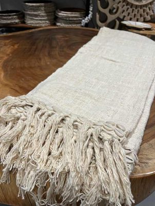 PLAID  LIN AVEC SES COQUILLAGES