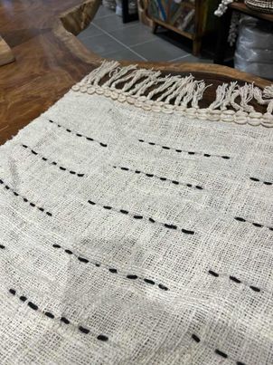 PLAID  LIN AVEC SES COQUILLAGES