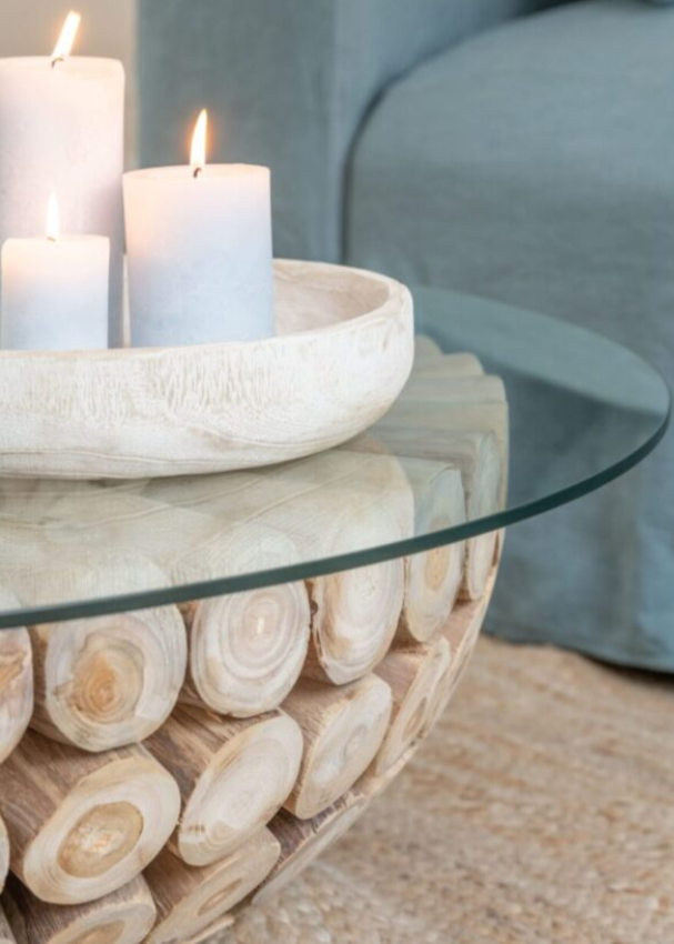 TABLE BASSE RONDE RONDINS