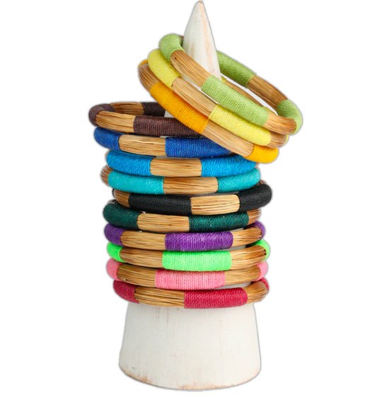 OR VÉGÉTAL BRACELET JONC COULEUR
