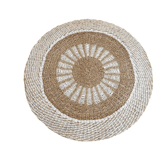 TAPIS EXTERIEUR NOIR ET BLANC 120CM