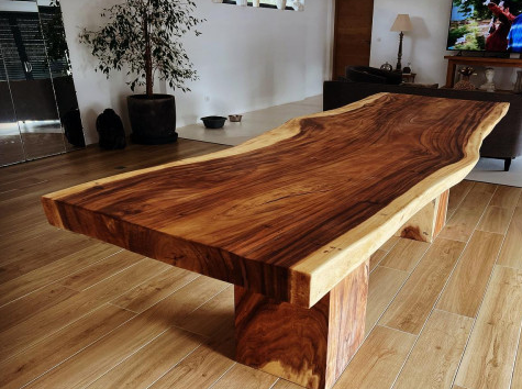 Plateau de table en teck