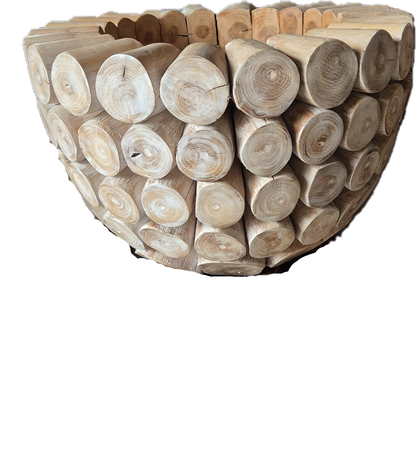 TABLE BASSE RONDE RONDINS