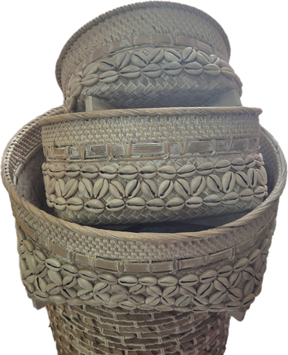 CORBEILLE RONDE COQUILLAGES