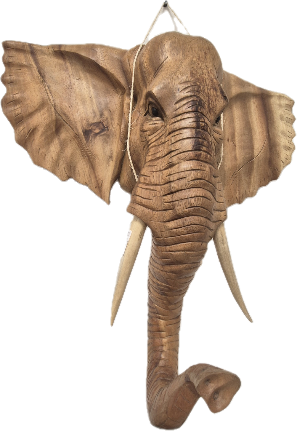 TETE ELEPHANT EN TECK