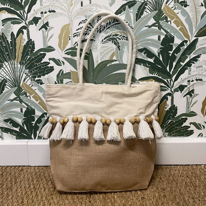 SAC LIN JUTE FRANGE
