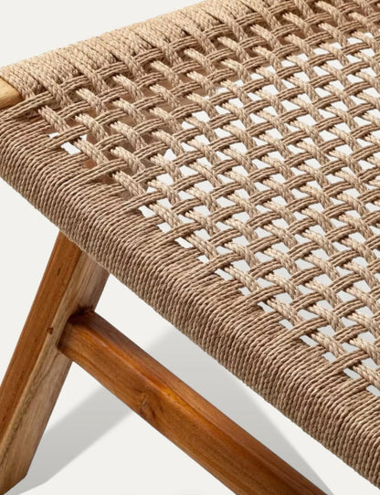 FAUTEUIL TECK RESINE CORDES
