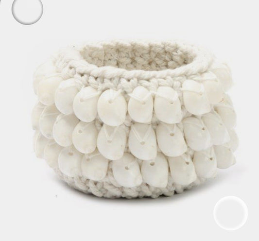 POT LAINE ET COQUILLAGES