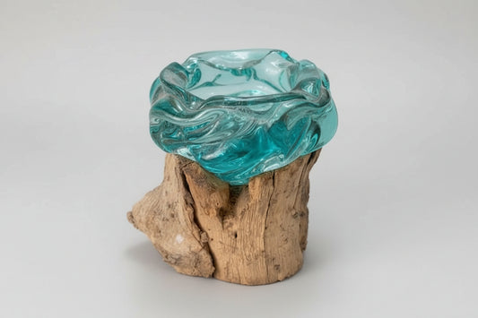 CENDRIER VERRE SOUFFLE