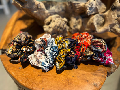 Chouchou satin - couleurs vibrantes