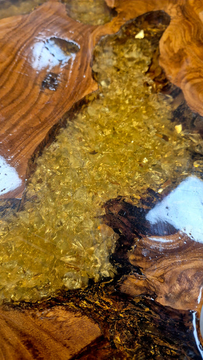 TABLE BASSE CHRISTAL TECK