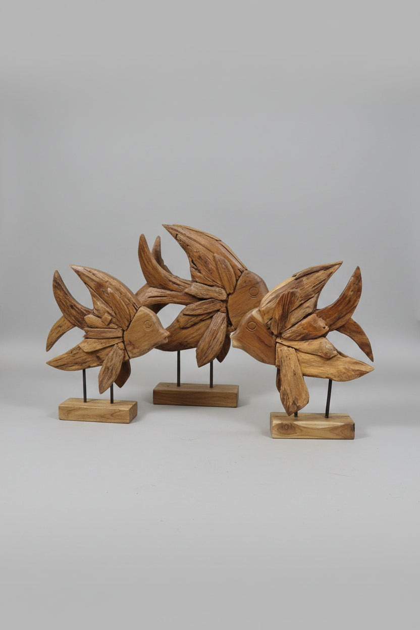 POISSON TECK sur socle